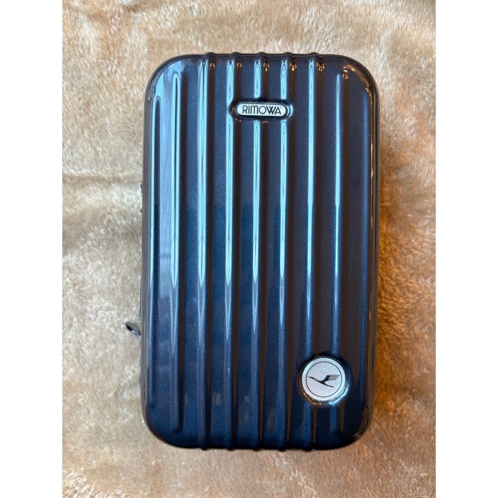Rimowa Lufthansa First Class Amenity Kit Case Black Hardshell Mini Suitcase